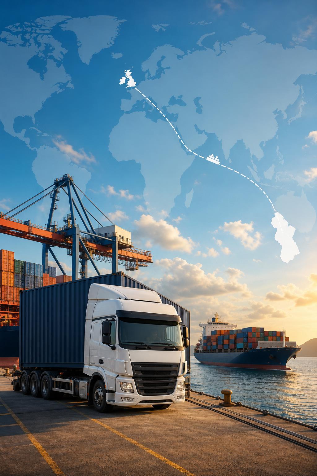 International cargo port — global sourcing and shipping for Guyana